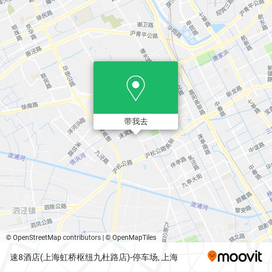 速8酒店(上海虹桥枢纽九杜路店)-停车场地图