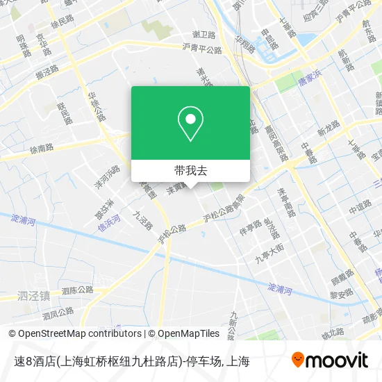 速8酒店(上海虹桥枢纽九杜路店)-停车场地图