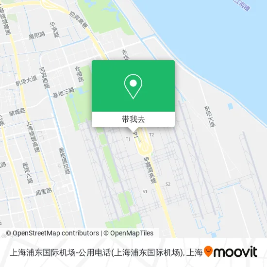 上海浦东国际机场-公用电话地图