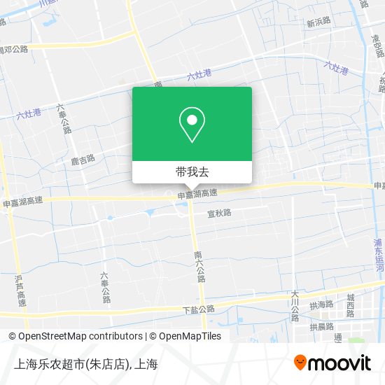 上海乐农超市(朱店店)地图