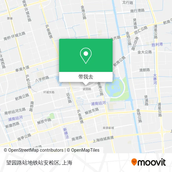 望园路站地铁站安检区地图