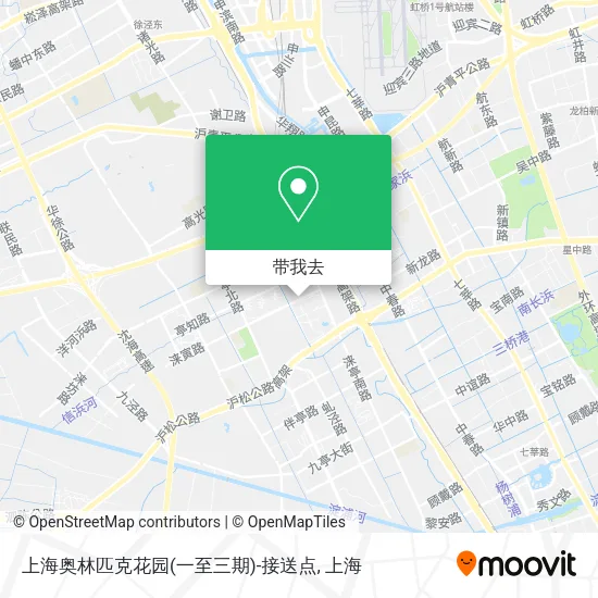 上海奥林匹克花园(一至三期)-接送点地图