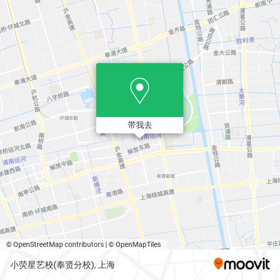 小荧星艺校(奉贤分校)地图