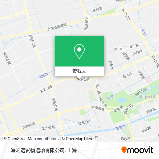 上海宏远货物运输有限公司地图