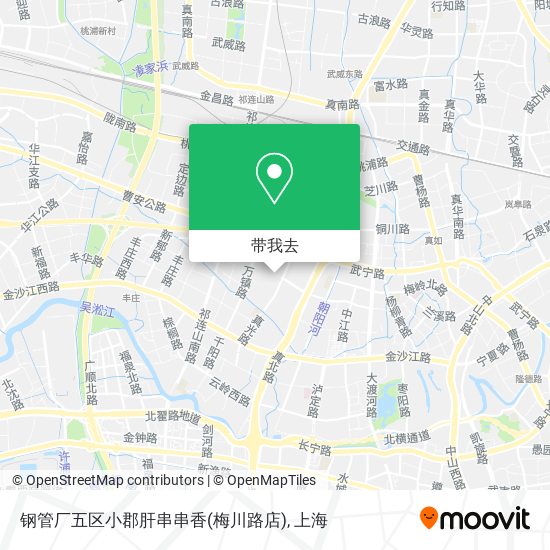 钢管厂五区小郡肝串串香(梅川路店)地图