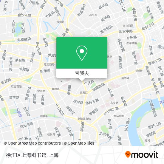 徐汇区上海图书馆地图