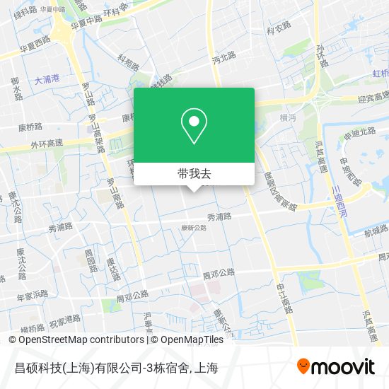 昌硕科技(上海)有限公司-3栋宿舍地图