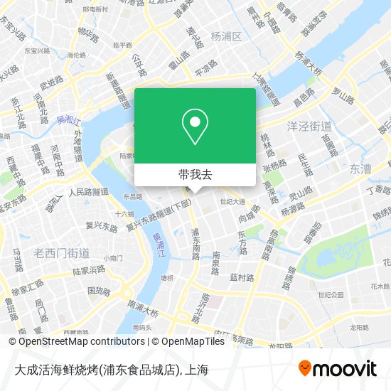 大成活海鲜烧烤(浦东食品城店)地图