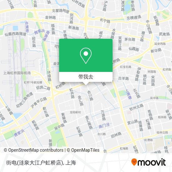 街电(涟泉大江户虹桥店)地图
