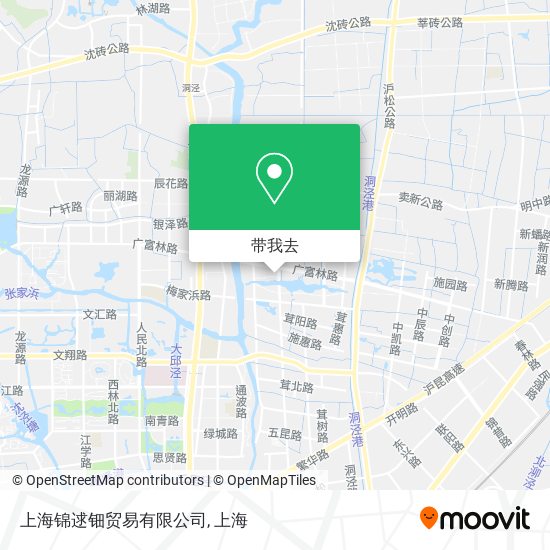 上海锦逑钿贸易有限公司地图
