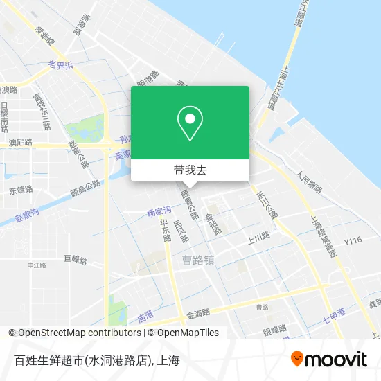 百姓生鲜超市(水洞港路店)地图