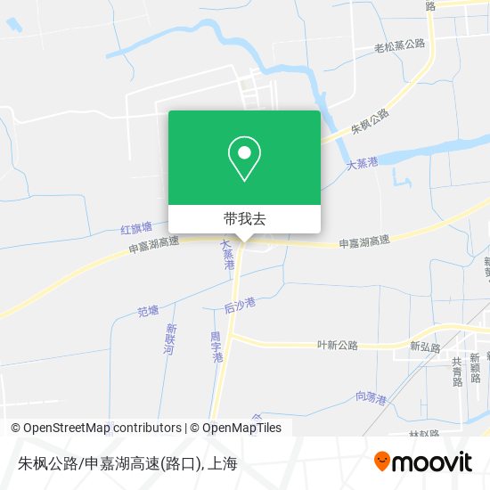 朱枫公路/申嘉湖高速(路口)地图