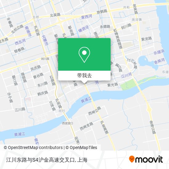 江川东路与S4沪金高速交叉口地图