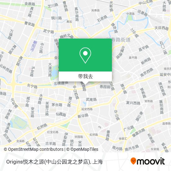 Origins悦木之源(中山公园龙之梦店)地图