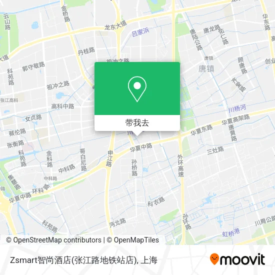 Zsmart智尚酒店(张江路地铁站店)地图