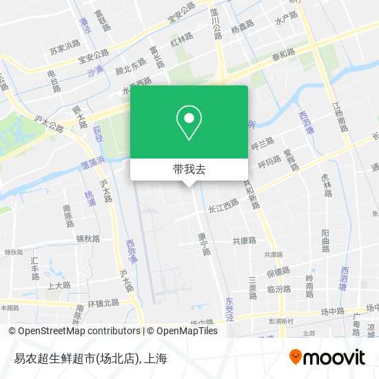 易农超生鲜超市(场北店)地图