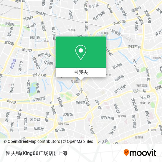 留夫鸭(King88广场店)地图