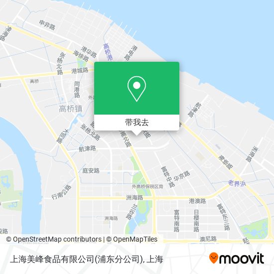 上海美峰食品有限公司(浦东分公司)地图