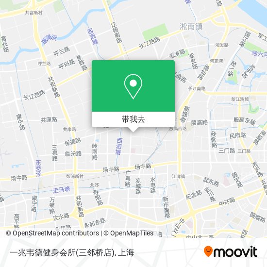 一兆韦德健身会所(三邻桥店)地图