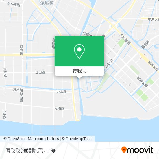 喜哒哒(渔港路店)地图