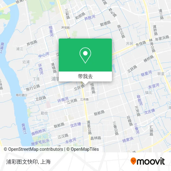 浦彩图文快印地图