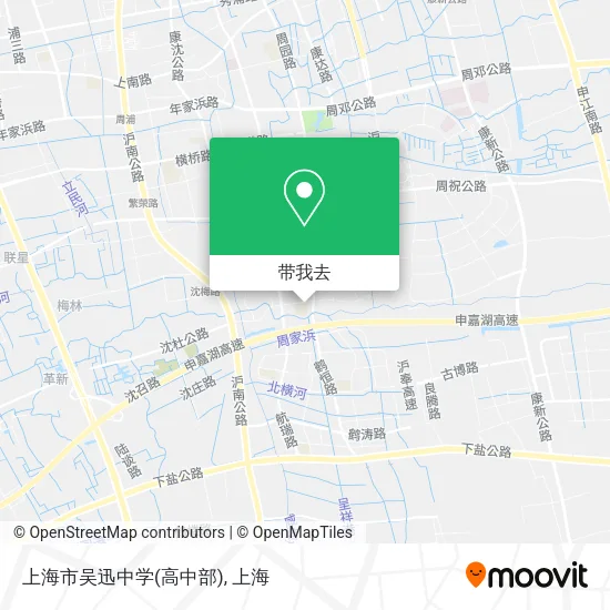 上海市吴迅中学(高中部)地图