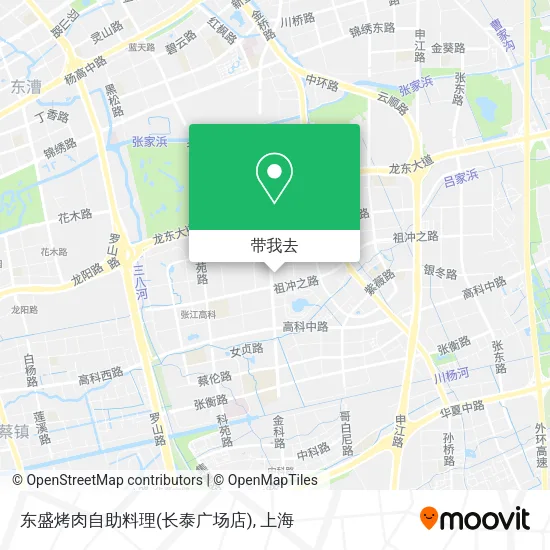 东盛烤肉自助料理(长泰广场店)地图