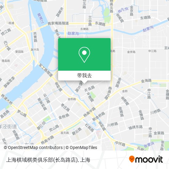 上海棋域棋类俱乐部(长岛路店)地图