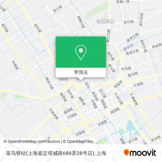 菜鸟驿站(上海嘉定塔城路688弄28号店)地图