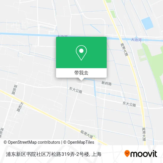 浦东新区书院社区万松路319弄-2号楼地图