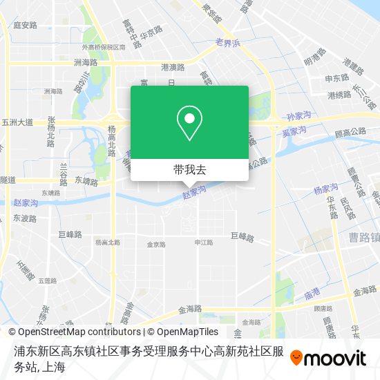 浦东新区高东镇社区事务受理服务中心高新苑社区服务站地图