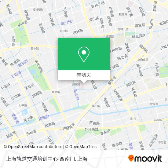 上海轨道交通培训中心-西南门地图