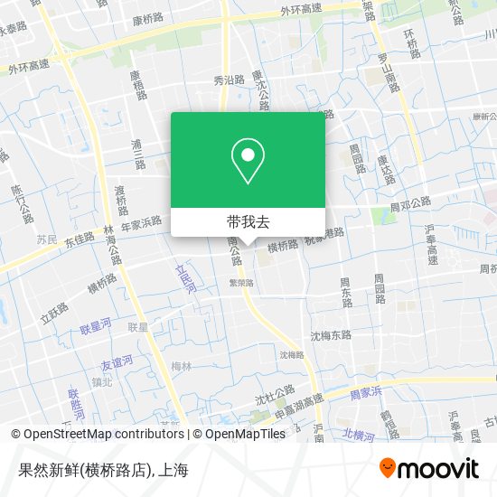 果然新鲜(横桥路店)地图