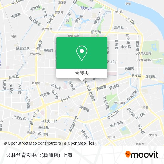 波林丝育发中心(杨浦店)地图