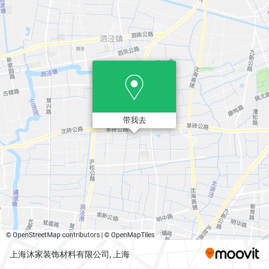 上海沐家装饰材料有限公司地图