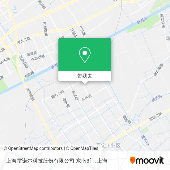 上海雷诺尔科技股份有限公司-东南3门地图