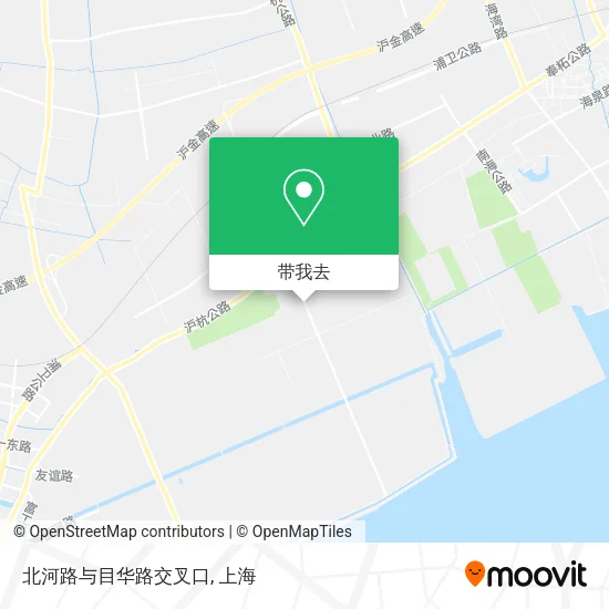 北河路与目华路交叉口地图