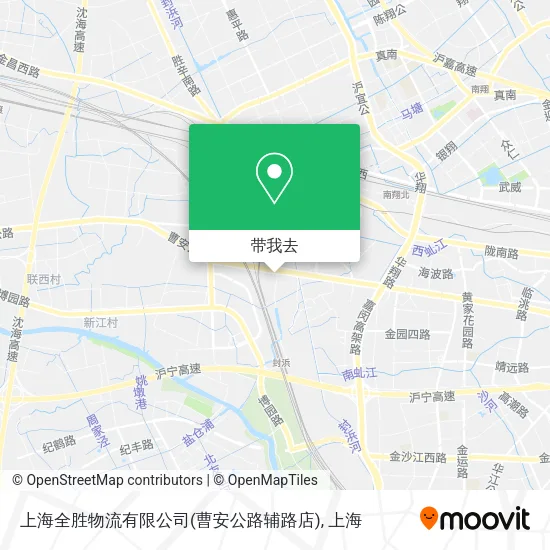 上海全胜物流有限公司(曹安公路辅路店)地图