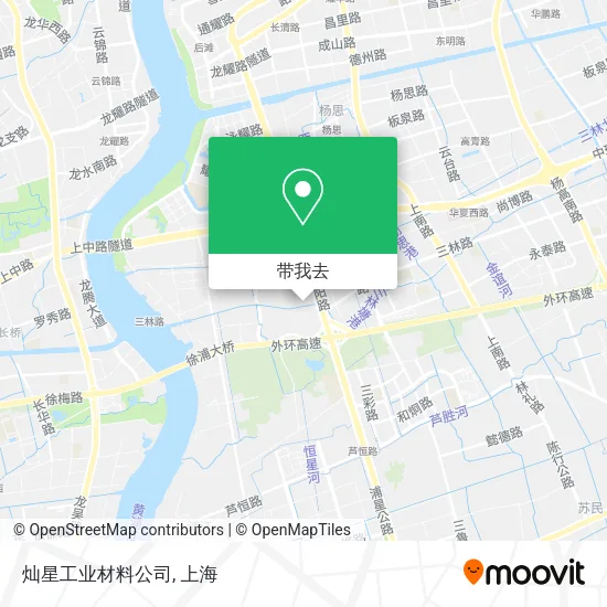 灿星工业材料公司地图