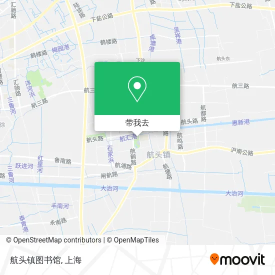 航头镇图书馆地图