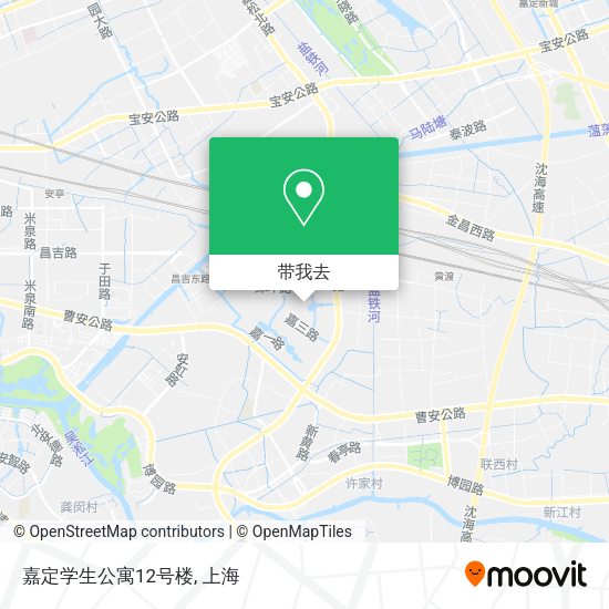 嘉定学生公寓12号楼地图