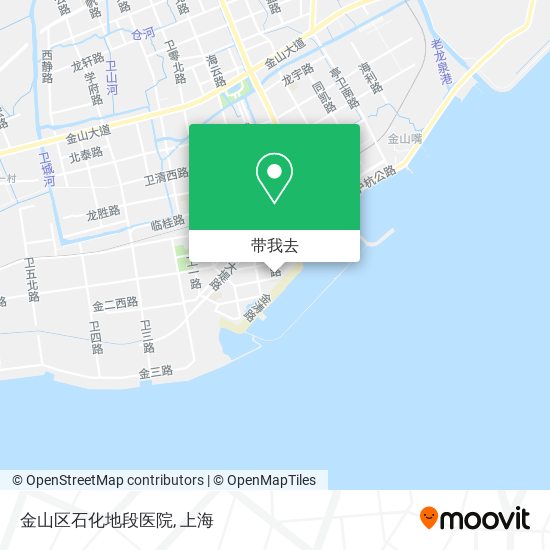 金山区石化地段医院地图