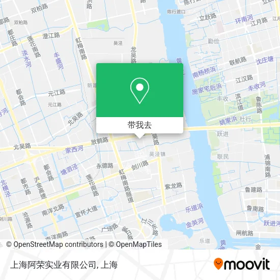 上海阿荣实业有限公司地图