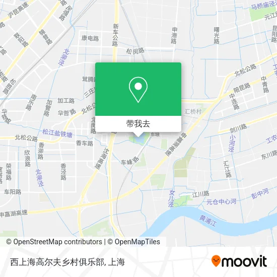 西上海高尔夫乡村俱乐部地图