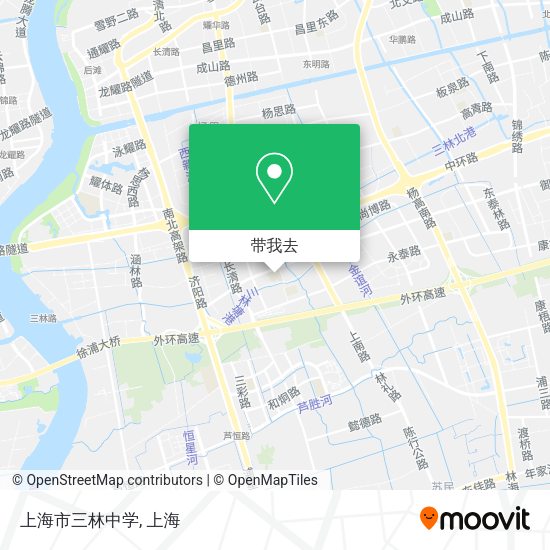 上海市三林中学地图