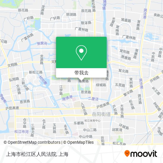上海市松江区人民法院地图