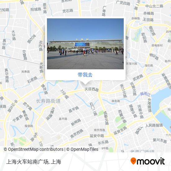 上海火车站南广场地图