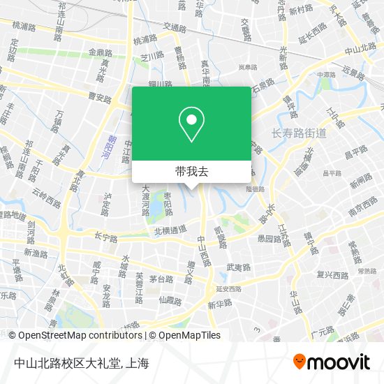 中山北路校区大礼堂地图