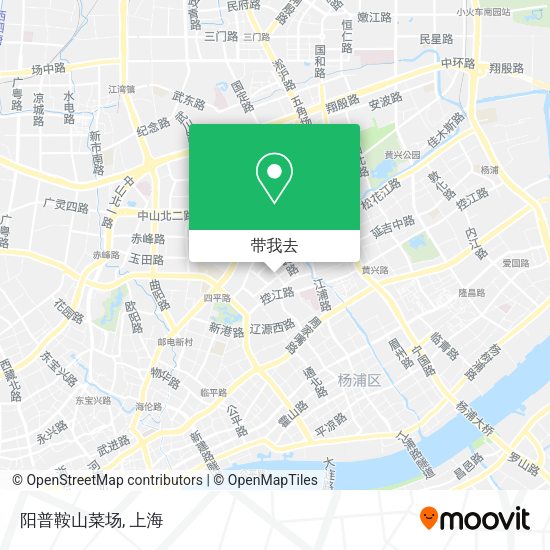 阳普鞍山菜场地图