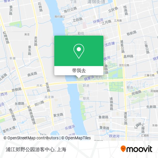 浦江郊野公园游客中心地图